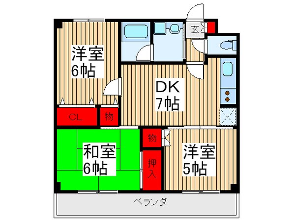 志幸83グランデⅠの物件間取画像